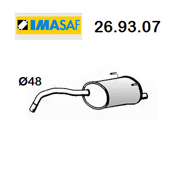 Silenziatore posteriore fiat - posteriore,