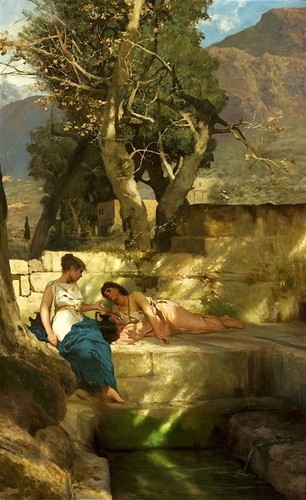 Dipinto olio amanti nel - dipinto,