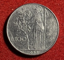 Italy 100 Lire 1958 Stainless