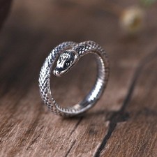 Anello Serpente Uomo Argento