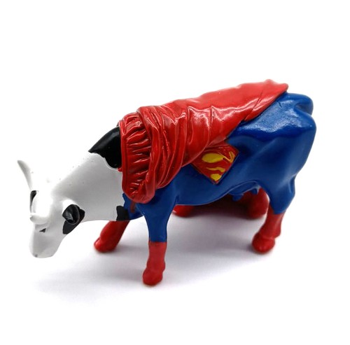 Cow parade mini superman - cow,