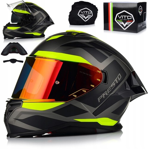 Casco moto vito presto aero - moto,