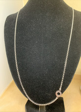 LUNGA CATENINA  IN ARGENTO 925 FIRMATA ROBERTO GIANNOTTI CON CERCHIETTO LOGO