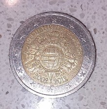 MONETA 2 EURO commemorativa Austria REPUBLIK OSTERREICH 2002-2012, molto rara! 