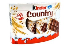 27 pezzi / 3 scatole KINDER COUNTRY ? cioccolato originale dalla Germania 1,4 libbre totali