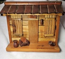 Diorama in legno vintage