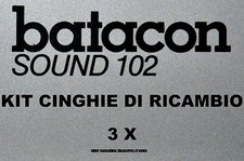 KIT CINGHIE DI RICAMBIO 3 x PROIETTORE SUPER 8 mm BATACON SOUND 102