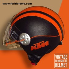 Casco in pelle Con Visiera