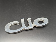 RENAULT CLIO LOGO SIGLA EMBLEMA FREGIO STEMMA SCRITTA TARGHETTA BADGE TARGA NOME