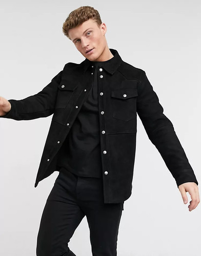 Giacca camicia uomo pelle - uomo,