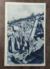 cartolina Antica Gorizia Monte Sabotino Zona Sacra Batteria Bombarda WW1