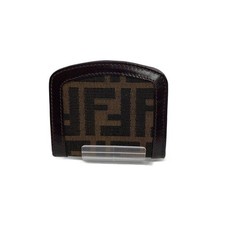 FENDI Portamonete Tela Marrone