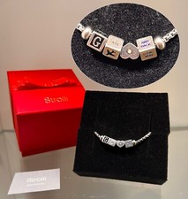 Bracciale Stroili Acciaio Inossidabile Charms Gancio Unisex I Love You Moon Fly