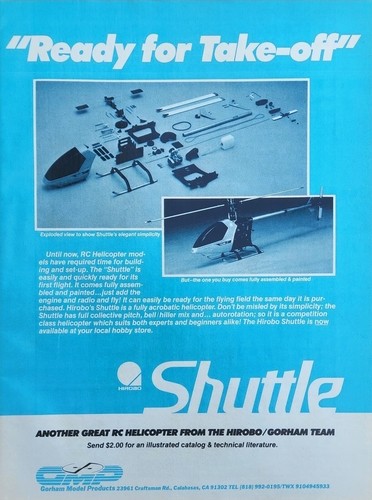 Hirobo shuttle elicottero - shuttle,