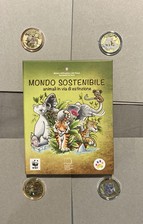 IPZ MONETE 5€ MONDO SOSTENIBILE ORSO POLARE GIAGUARO  ELEFANTE  COALA