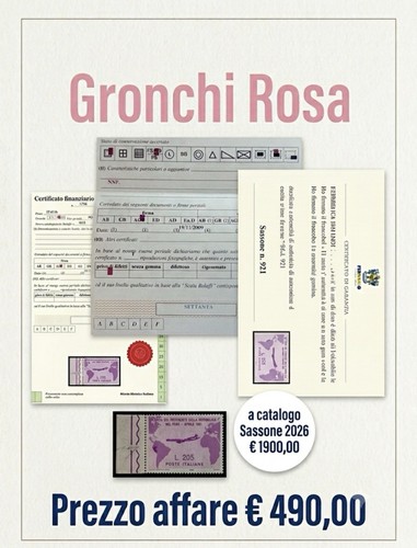 Gronchi rosa 205 lire 1961 - gronchi,