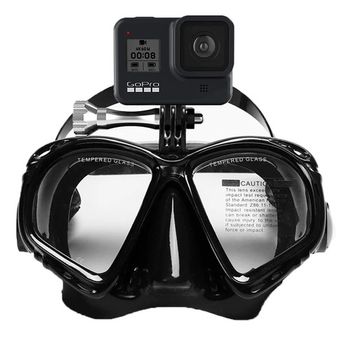 Fotocamera subacquea maschera