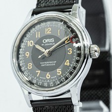 *Non Funzionante! Necessita Riparazione* ORIS Puntatore Data 302-7285B Carica Manuale 31mm Uomo
