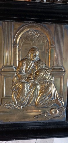 Quadro antico sacro rame - quadro,