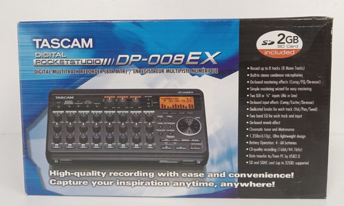 Tascam 008ex pocketstudio - tascam, dp-008ex