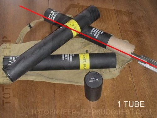 Tube vide roquette - vide,