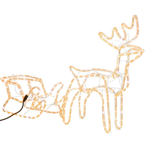 Renna led con slitta - con,