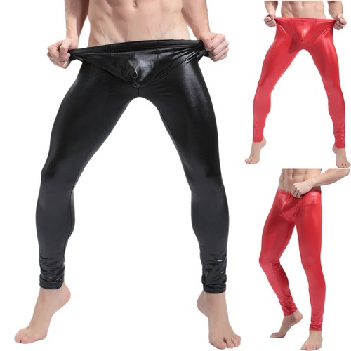 Pantaloni stretti uomo - , pelle