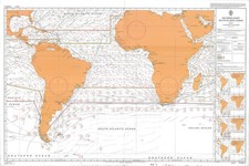 5125 (7) Sud Atlantico Oceano Routeing il Grafico (July ) Mappa Marittimo Marino