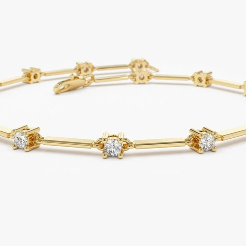 3ct bracciale tennis donna - 3ct,