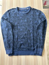 Pullover guess vintage blu con grafica