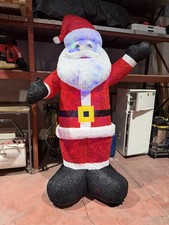 Gonfiabile Babbo Natale Gigante 220cm Luci LED Decorazioni Natalizie Esterno