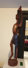 Scultura in legno Artigianato Etnico africano h. 53 cm.