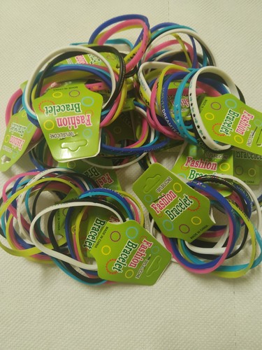 60pz braccialetti silicone - in,