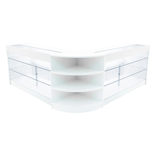 Set bancone bianco apollo led - bancone,