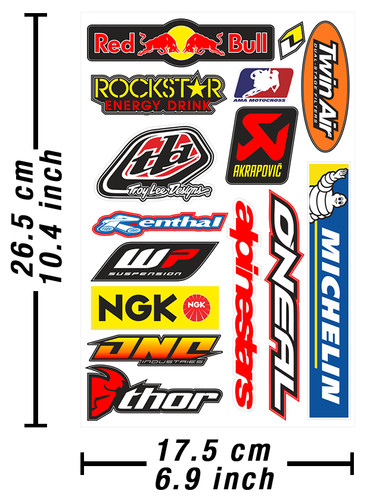 Adesivi decalcomanie motocross