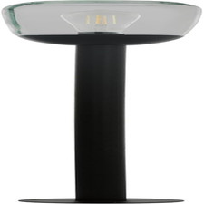 Donatori Lampada a Stelo Da Esterno Vintage, Retrò, in Alluminio Nero E Vetro Tr