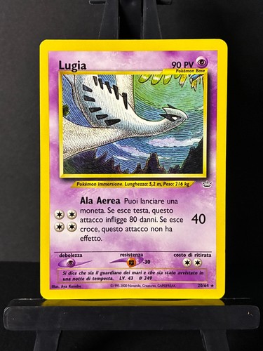 Carta pokémon lugia - carta,