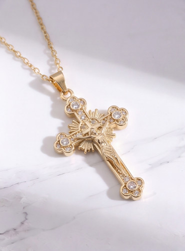 Collana con ciondolo - , croce