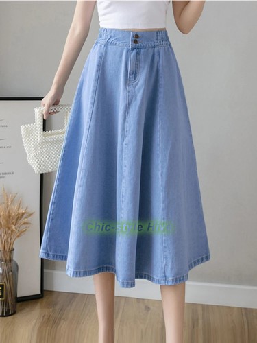 Autumn long denim - long, for