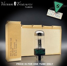 ? FAA 6X5GT 6Z5P NOS NIB SYLVANIA Black Plates Rectifier Tube MADE IN USA ‘65