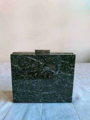 New black faux - new, clutch