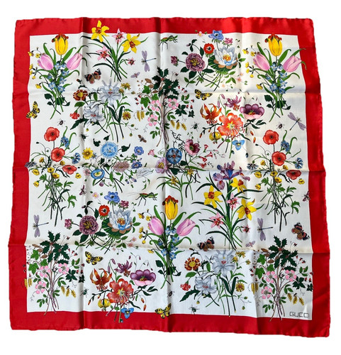Sciarpa gucci seta raso - gucci,