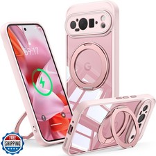 【Supporto magnetico 360°Spin】 Custodia per Google Pixel 9 Pro XL 【Adatto per