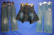 2 x Pantaloni Jeans + 1 x Gonna Jeans, Bambina 6 anni
