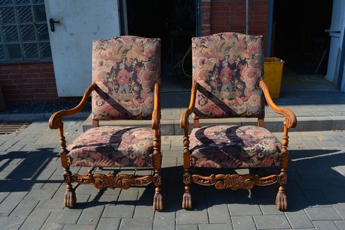 Coppia poltrone arazzo - , neo