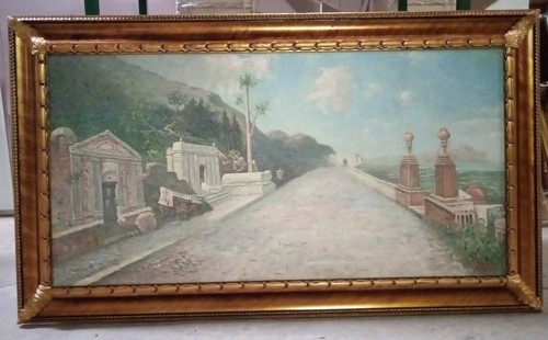 Quadro paesaggio con cornice - con,