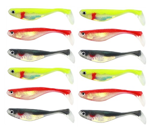 10pcs esche pesca morbide - pesca,