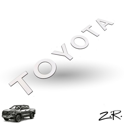 Scritta rilievo toyota land - scritta,