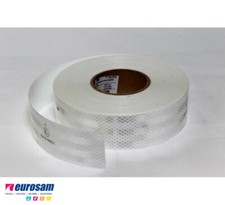 3M NASTRO ADESIVO BIANCO OMOLOGATO RIFLETTENTE CATARIFRANGENTE CAMION,10 METRI