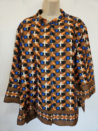 Camicia zara marrone arancione - camicia,
